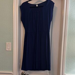 Old Navy Deep Blue Midi Dress